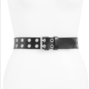 New AllSaints Double Prong Belt/Grommet Belt, Size S/M